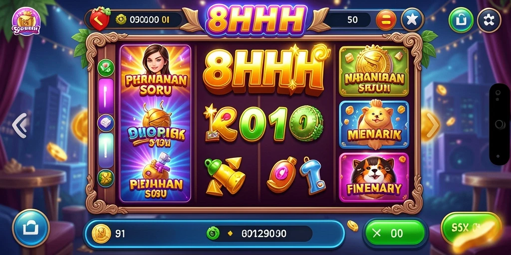 Tampilan menakjubkan dari gameplay 8HHH yang mendebarkan.