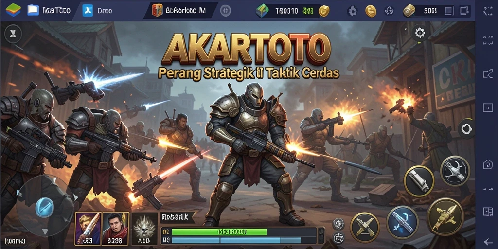 Tangkapan layar gameplay AKARTOTO yang mendebarkan dan penuh strategi.