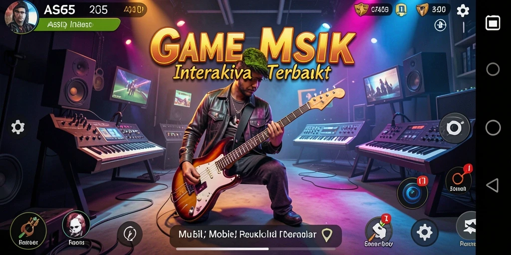 Screenshot ASG55 menampilkan momen seru saat bermain musik.