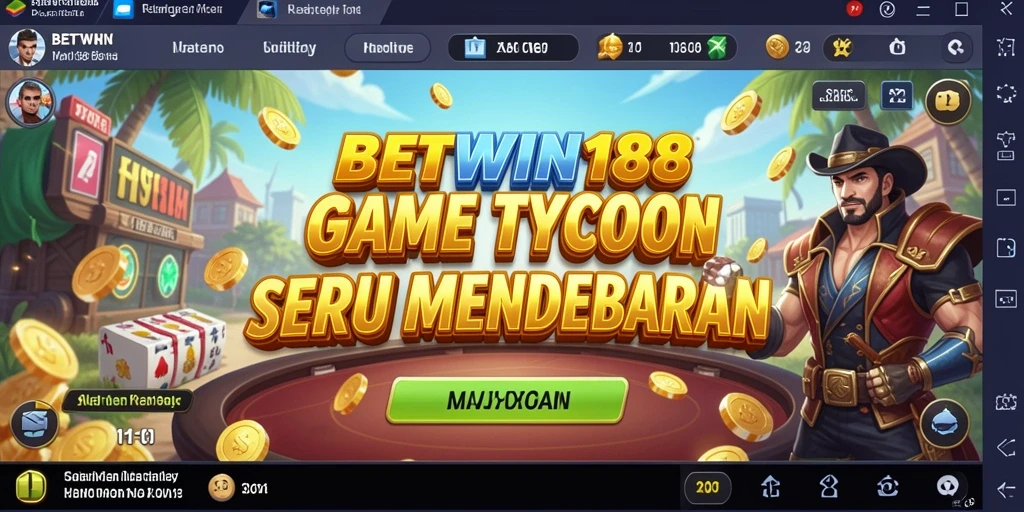 Screenshot BETWIN188 menampilkan gameplay Tycoon yang menarik dan interaktif.