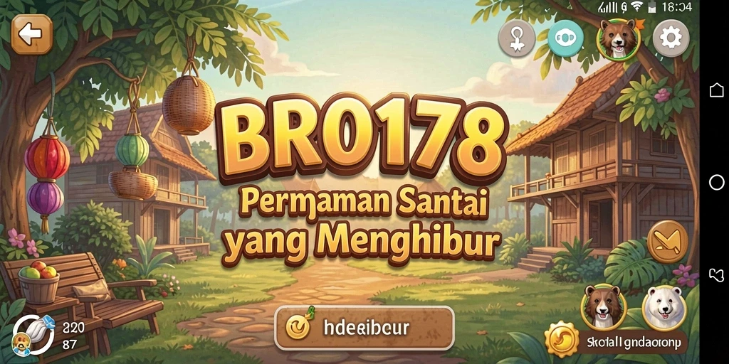 Tampilan gameplay seru dan penuh warna di BRO178.
