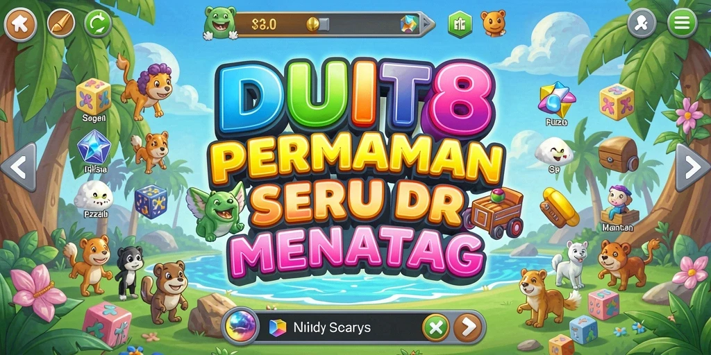 Tampilan gameplay DUIT8 penuh warna dan menantang.