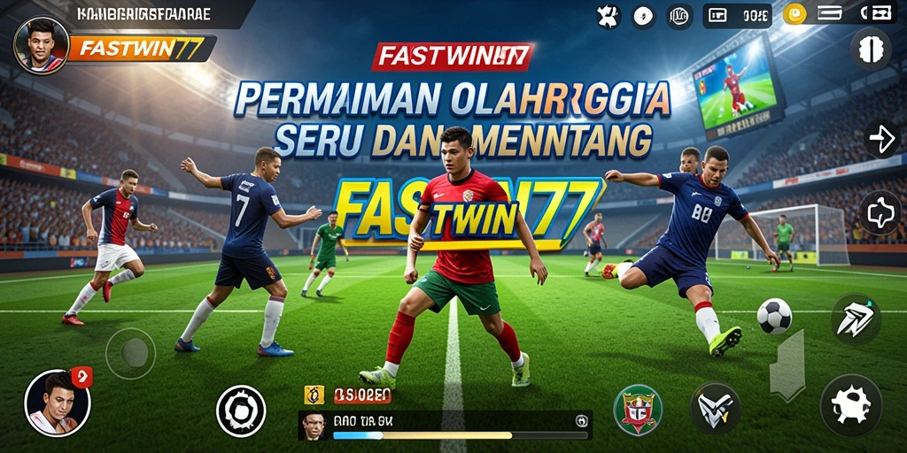 Screenshot menunjukkan pemain sedang bersaing dalam pertandingan seru.