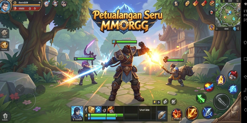 Screenshot G668 menampilkan aksi seru dalam permainan MMORPG.