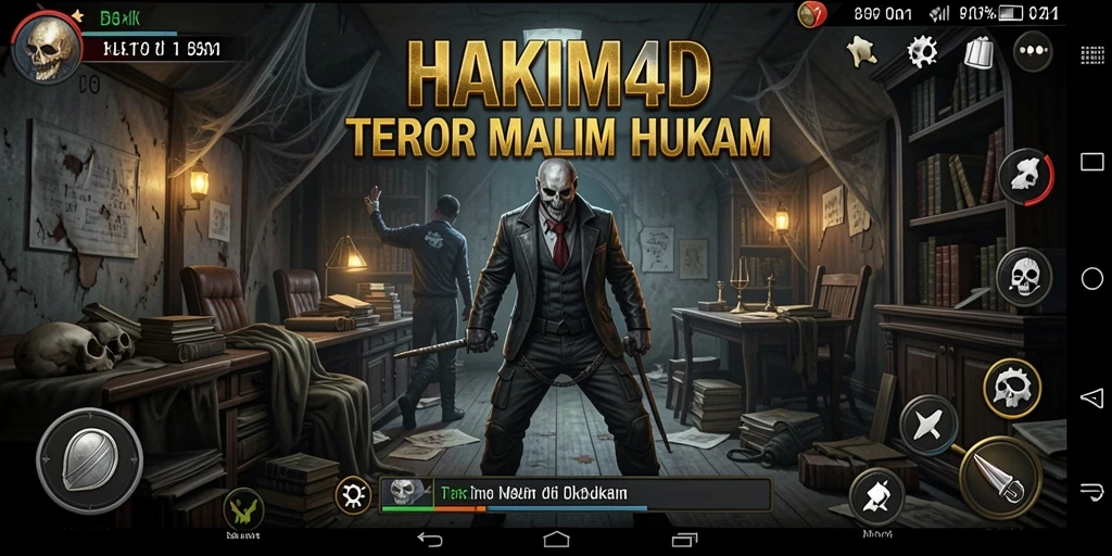 Gameplay HAKIM4D yang penuh ketegangan dan horor.