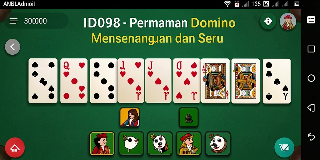 Tampilan permainan Domino yang seru dan menarik di ID098.