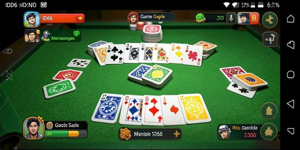 Tampilan gameplay seru dari game Gaple ID66.