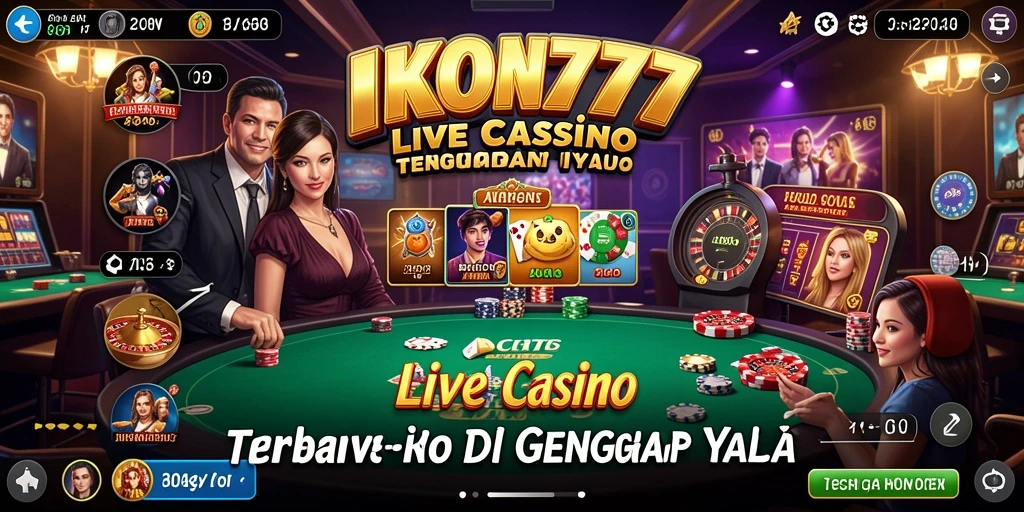 Tampilan gameplay Live Casino yang mendebarkan dan interaktif.