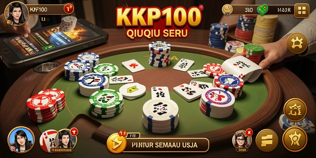 Gameplay seru KPK100 dalam permainan QiuQiu.