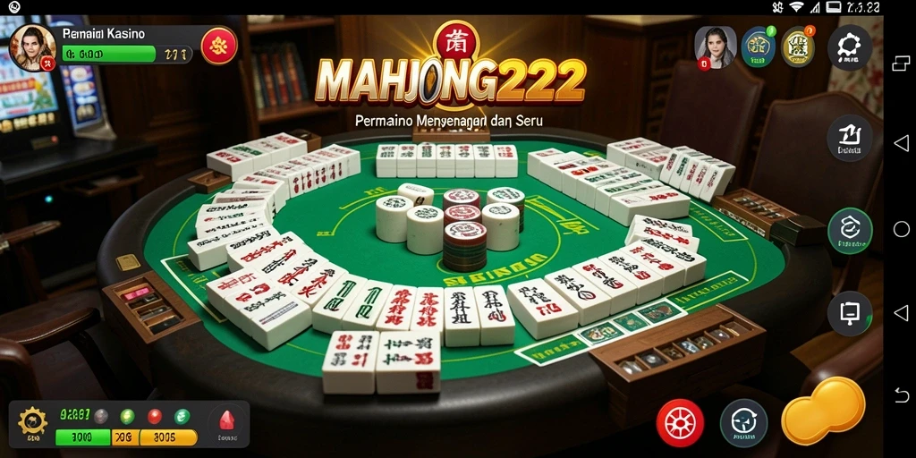 Tampilan menarik gameplay seru di MAHJONG222.