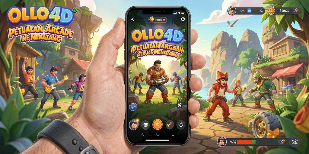 Tangkapan layar utama dari <strong>OLLO4D</strong> menampilkan aksi gameplay penuh warna dan seru.