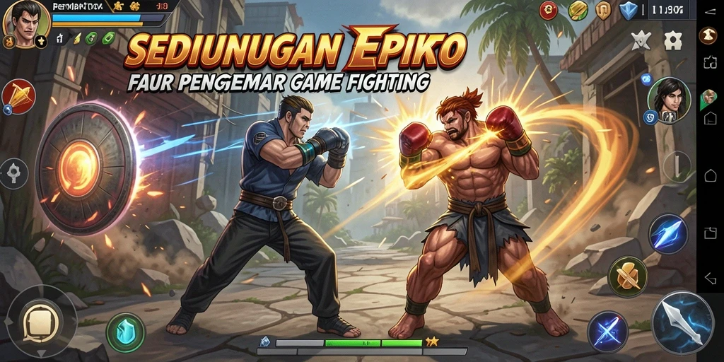 Tangkapan layar gameplay SEDUNIATOTO menampilkan aksi pertarungan yang mendebarkan.