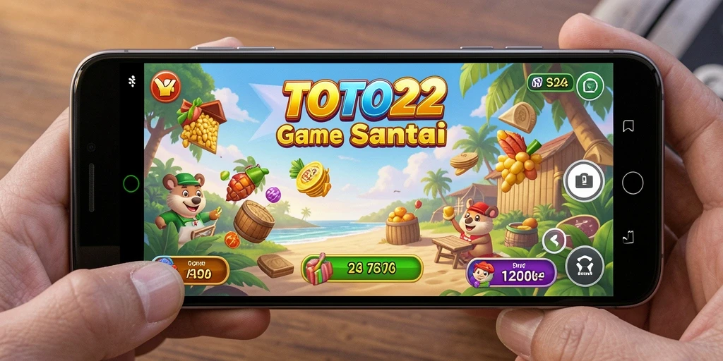 Tampilan gameplay TOTO22 yang ceria dan menyenangkan saat dimainkan.