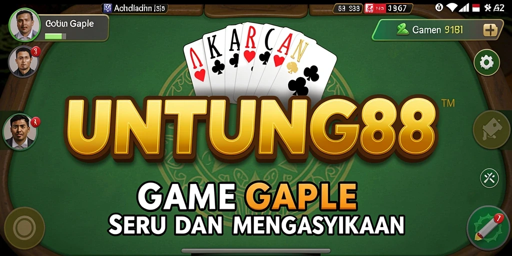 Tampilan screenshot gameplay Gaple yang seru dan mengasyikkan.