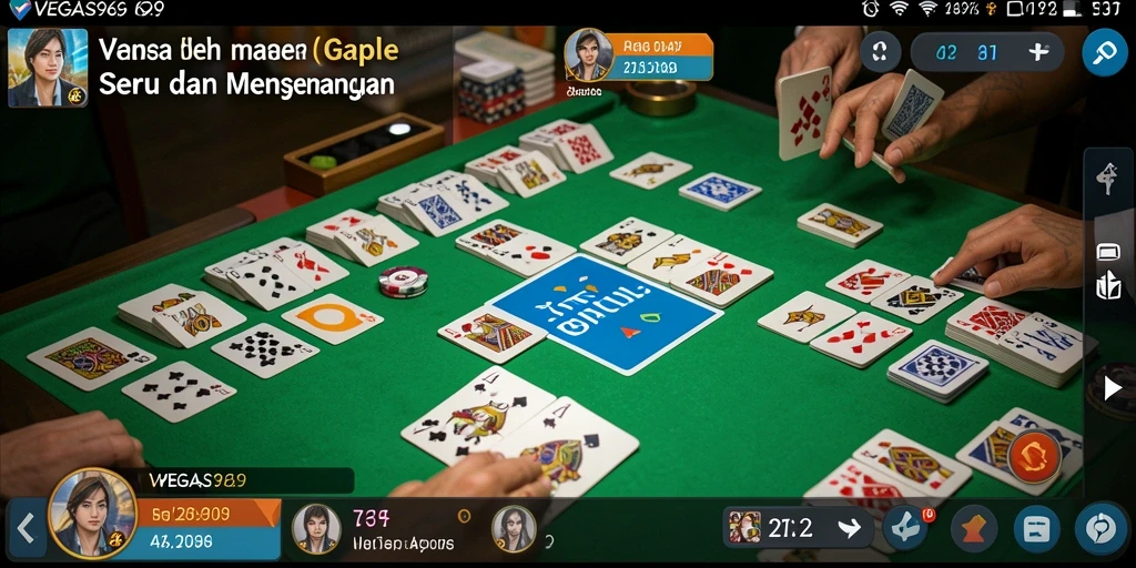Gameplay seru dan interaktif dalam permainan Gaple VEGAS969.