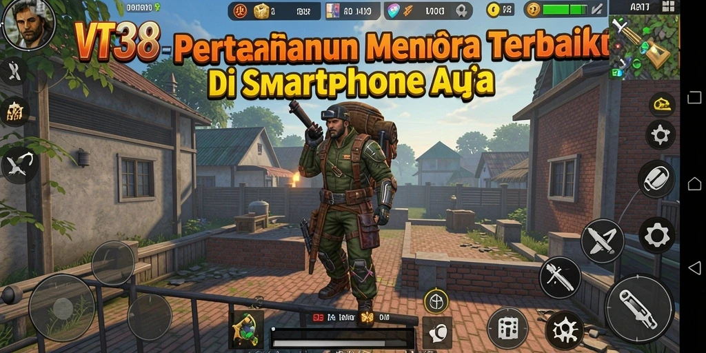 Screenshot menampilkan aksi seru dalam gameplay Tower Defense VT38.